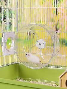 wheel mika trong suốt size 13cm và 18cm cho hamster - T3 PETS SHOP