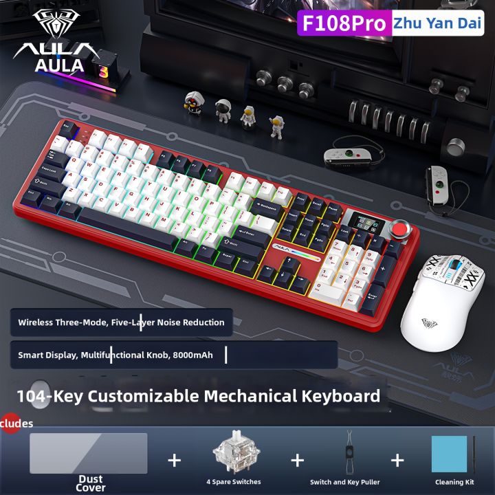 AULA | Wireless Bluetooth Mechanical Keyboard Gaming | Lazada PH