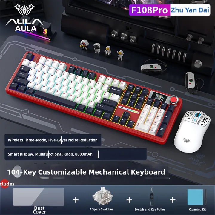 AULA | Wireless Bluetooth Mechanical Keyboard Gaming | Lazada PH