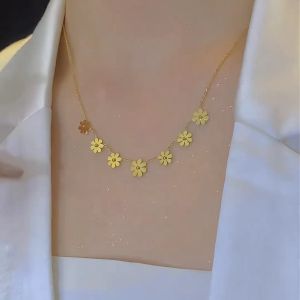 สร้อยคอโซ่กระดูกไหปลาร้าทองคำสำหรับผู้หญิง 2024 ใหม่ ยอดนิยม ระดับไฮเอนด์ ดีไซน์เล็ก หรูหรา ดีไซน์เล็ก หรูหรา โซ่กระดูกไหปลาร้า