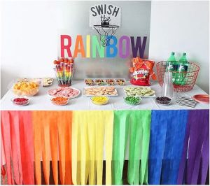 สินค้ามีพร้อมส่ง กระดาษย่น creping paper กระดาษสายรุ้ง 13 เมตร ฉากพื้นหลังกระดาษ ฉากแต่งงาน กระดาษทำดอกไม้