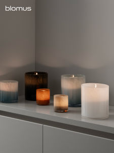 Blomus | Romantic Tabletop Scented Candle with Glass Tray
