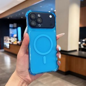 Luxury Four Corner Anti-fall Lens Protect Matte Phone Case For iPhone 17 16 15 14 Plus 13 12 11 Pro Max Shockproof Hard Cover