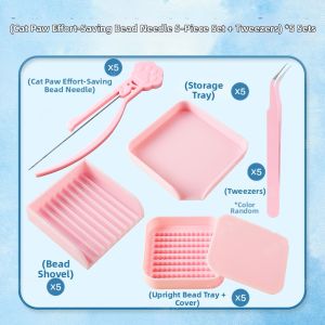 YUGUANG | DIY Craft Tool Set Bead Pen Needle Spatula Tweezers Single and Double Needles