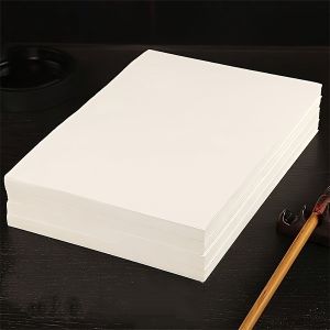 100/200pcs Half-Cooked Chinese Painting Rice Paper Suitable for Calligraphy and Brush Painting the Ideal Choice for Artists