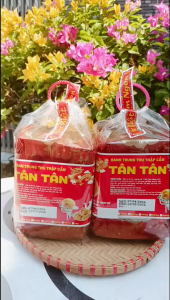 Bánh Trung Thu Tân Tân túi 4 bánh mềm dẻo ít ngọt
