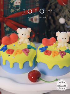 Creative Handmade Cute Shaped Candle Jojos L PD Fall Birthday Greeting Scented Soy Wax Home Decorative Ambient Perfume