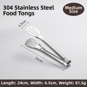 Suncha | 304 Stainless Steel Food Grade Heat-Resistant BBQ Tongs
