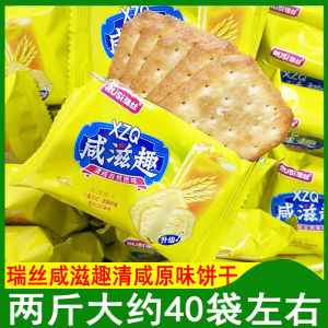 Natural Flavor Sea Salt Biscuits Resilient Biscuit Snacks Small Packaged Leisure Food Crisp Biscuit Pieces from Rich