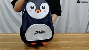 Balo Đi Học Mầm Non Xbags Penguin XB3019 Cao Cấp Siêu Nhẹ Nhiều Ngăn Tiện Dụng Họa Tiết Chim Cánh Cụt Đáng Yêu!
