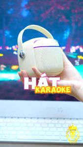Loa Bluetooth Mini Karaoke Wekome D43 - Chính Hãng Hai Màu Trắng và Đen Âm Thanh Sống Động