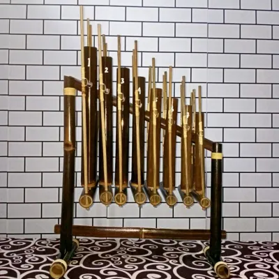 Angklung Bambu Hitam Kualitas Terbaik TALI ROTAN Untuk Usia Anak SD dan Dewasa