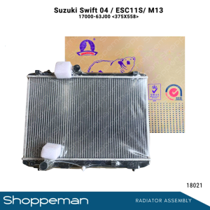 18021 SUZUKI SWIFT 2004 ESC11S M13 RADIATOR ASSEMBLY M/T 375x558x26mm PA26 1ROW 17700-63J00