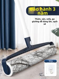 CHUSHE | Bàn Chải Dán Tóc Ống Dài Loại Bỏ Tóc Trên Sàn Bằng Vải Lông Cừu Có Thể Tháo Rời Dụng Cụ Vệ Sinh Gia Đình Của Thương Hiệu Chusha