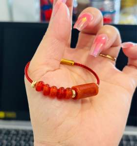 Vòng tay phong thuỷ Lu thống+Điếu ngũ phúc hanh thông tài lộc chiêu may mắn