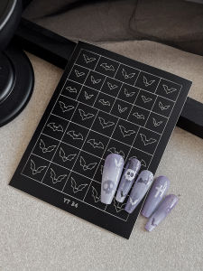 New Luminous Halloween Nail Sticker Pumpkin Ghost Spider Web Witch Flower Window Nail Decorations Stickers Self Adhesive Decals
