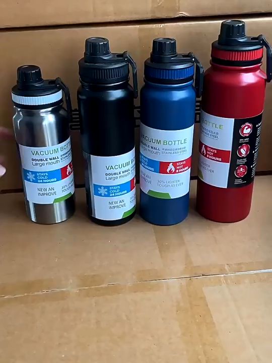 600/800/1000ML 32OZ Sport Water Bottle Tumbler 304 Stainless Steel Thermos Insulated Vacuum Flask Portable Creative Outdoor Travel Sports Fitness Stainless Steel Water Bottle#bz03
