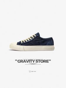 Maden Mens Shoes Casual Canvas Sneakers Denim Fabric Retro Washed Versatile Comfortable Training Board Shoes for Youth