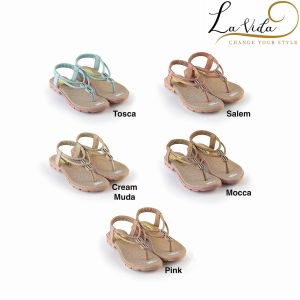 LVD Sandal Flat Anak Perempuan Art ID 02 ( Size 26- 35 )