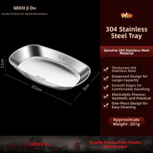 GEDO | 304 Stainless Steel Home Use Multi-purpose Dishes