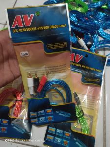 KABEL AUX 2in1/KABE SPEAKER 1ke2 /Kabel RCA 1ke2 Panjang 15M