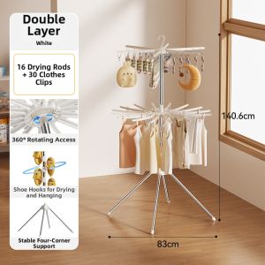 Hotata | Floor-standing Baby Clothes Hanger Foldable