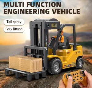 tRc truk forklip 2.4 ghz bisa keluar asap simulasi truk