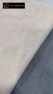 GR Furniture 9.5 Feet Fabric L Shape Sofa With Storage Box And Mini Stool