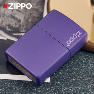 Zippo Purple Matte Design Pocket Lighter with Zippo Logo | Zippo 237ZL