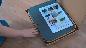 Laundry Basket with Lid Black with Removable Laundry Bag - Laundry Sorter for Bathroom & Bedroom