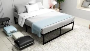 Minimalist Iron Bed Frame Heavy Duty Bed Frame for Single/Double/Queen/King Bed 500KG Load Bearing