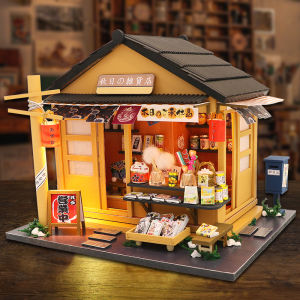 DIY Wooden Doll House Kit Miniature Doll House Assembly Model Kit 3D Puzzle With Furniture Toys For Children Gifts Dollhouse