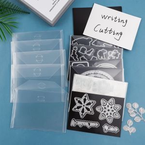 10pcs 0.7mm0.9mm Thickness Magnetic Panels Storage Bags For Die and Stamp Organizer Storage Bag White Surface Used Writing Board