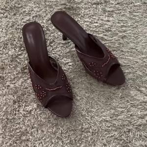 Mesh Embroidered Summer Women Sandals Brand High Heels Slippers Fashion String Beads Peep Toe Mules Wedding Dress Shoes