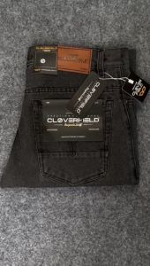 CLOVERFIELD - Celana Jeans Pria Standart Reguler Fit Jumbo Big Size Abu Stone