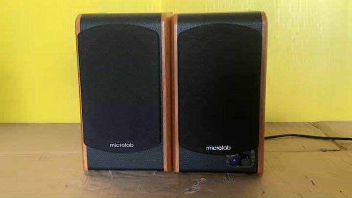 Microlab B77-BT Stereo Bookshelf Speaker 64 Watt สามารถเชื่อมต่อกับ ...