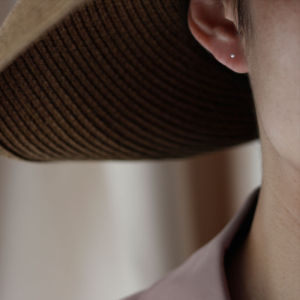 Mini Small Pearl Stud Earrings Sterling Silver Natural Mini Sterling Silver Stud Earrings Sleep No Need to Take off Ear-Caring Simple and Compact Exquisite