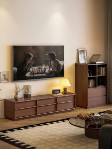 QUYUAN | Vintage Solid Wood TV Cabinet Combo