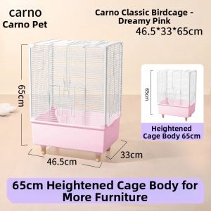 CARNO | Pet Parrot Cage Home Bird House Villa Stainless Steel New