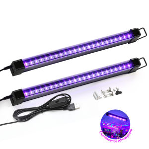 2Pcs USB UV Light Blacklight T5 T8 UV Blacklight Bar For Fluorescent Party Disco Stage Light T5 Tube UV Strip Lights for Cabinet
