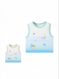 Purcotton | Cool Quick-Drying Mesh Breathable Childrens Vest T-Shirt