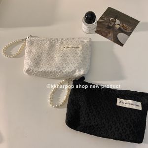 Portable Floral Cosmetic Bag Womens Phone Bag Storage Organizer High Aesthetic Value Sweet Ins Style Super Popular Handbag