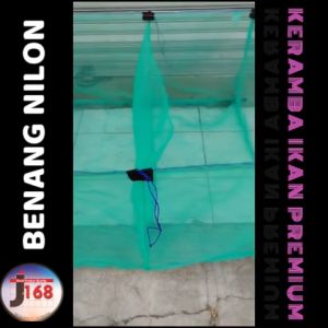 Promo Keramba Ikan Waring Jaring Kasa Hijau dengan Sekat 150x100x50