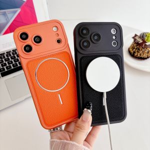 Case iPhone 17 16 15 14 13 Pro Max PU Leather Phone Case for Men Women | Solid Luxury Case Classic Design Shockproof Slim Cover | Anti-Scratch Protective Cover for iPhone 17 Pro Max