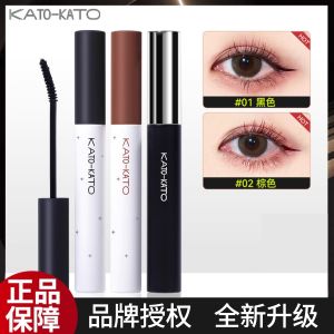 KATO Mascara Dài Lông Mi Thẳng Không Smeared Chống Nước Cọ Dài Đầy Mạnh Thường Xuyên Màu Đen/Đỏ/Brown Cho Nữ