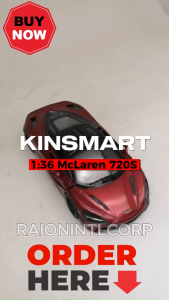 Kinsmart 1:36 McLaren 720S  Diecast Collectible Vehicles Model Toy Car RIC (17632) Raion Pullback Vehicles Toy for Kids Air Max 720 Maclaren 720S - Lazada