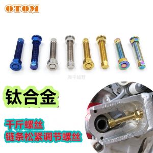Otom Motorcycle Titanium Alloy Chain Adjuster Wrench Screw Universal Repair Motorbike Equipment Parts