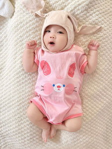 cat and fish | Bodysuit T-shirt Tay Ngắn Mùa Hè