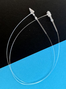 Plastic Hanging Rope Round Head Tag Buckle: Clothing Label Cord, Stitching Pin Head, Sharp Pointed Head