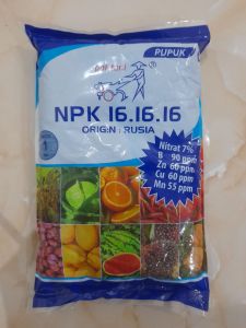 PUPUK NPK MUTIARA 16 16 16 1 KG ORGIN SU KEMASAN PABRIK